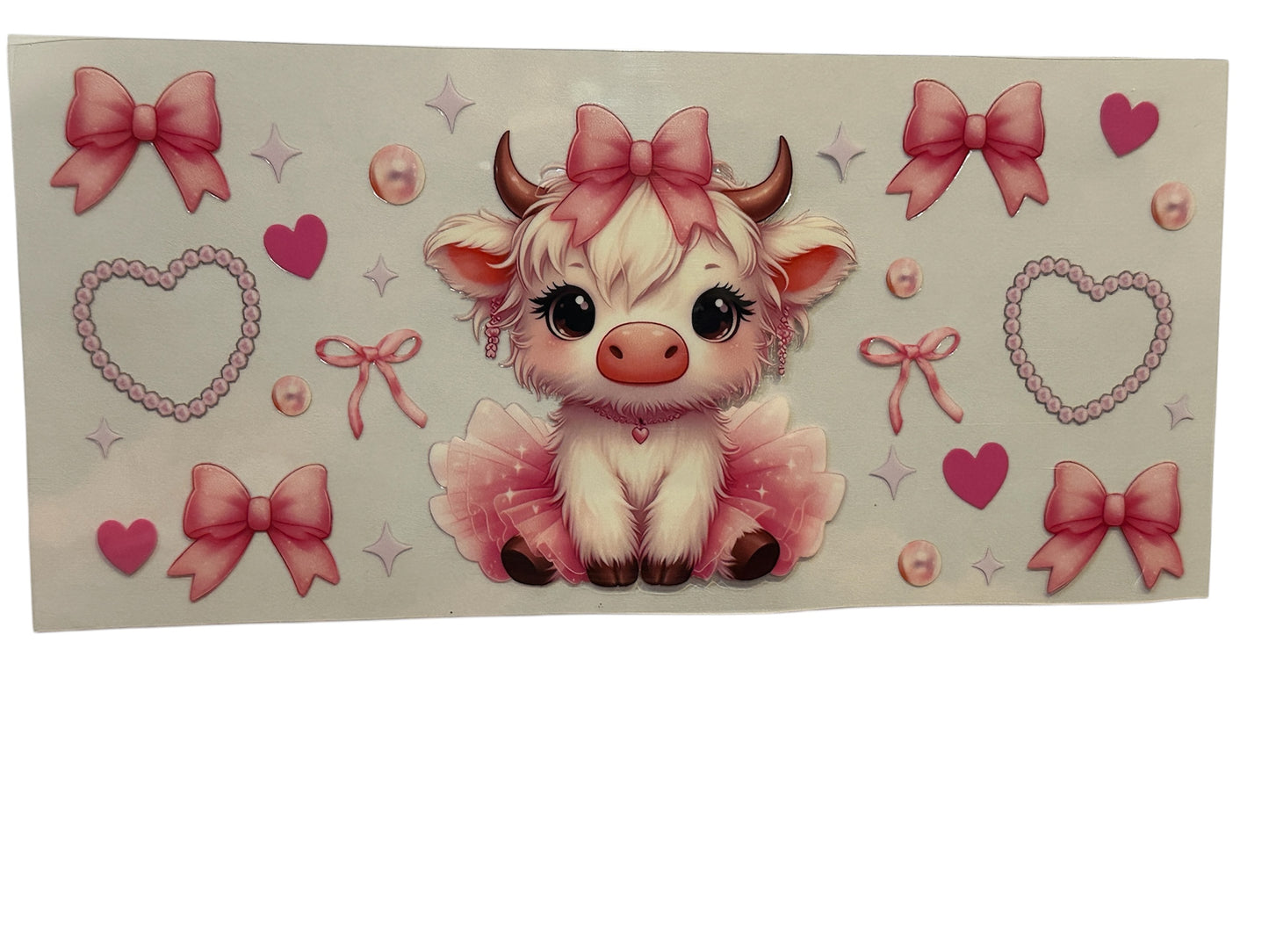 Highland Cow Pink Dress