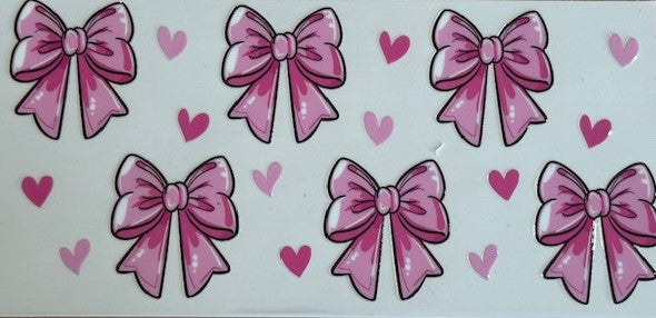 Pink Bow with Hearts 2