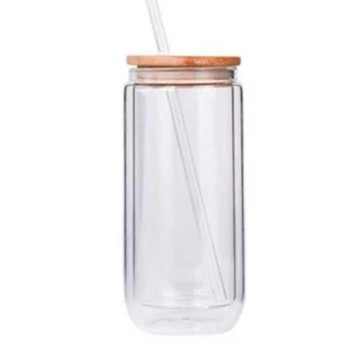 16 oz  Glass Snow Globe Cup