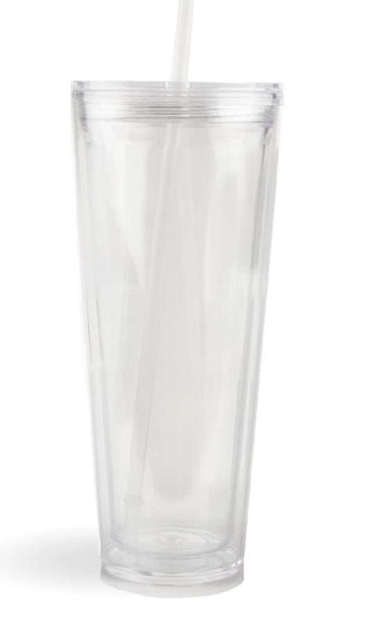 24oz Acrylic Snow Globe Cold Cup