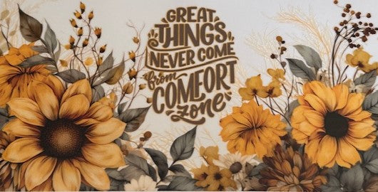 Great things never come from comfort zone