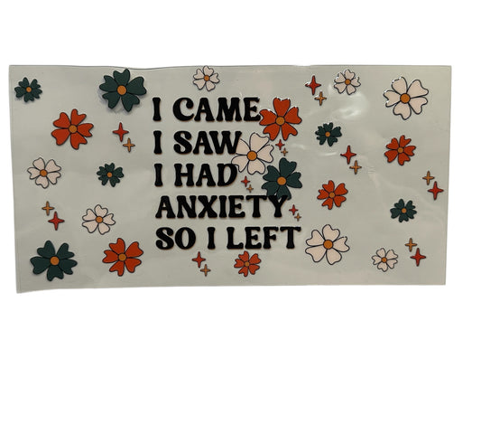 I Came, I Saw, I Had Anxiety