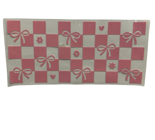 Pink Checkered Bows