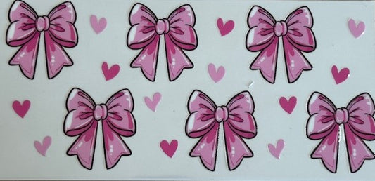 Pink Bow with Hearts 2