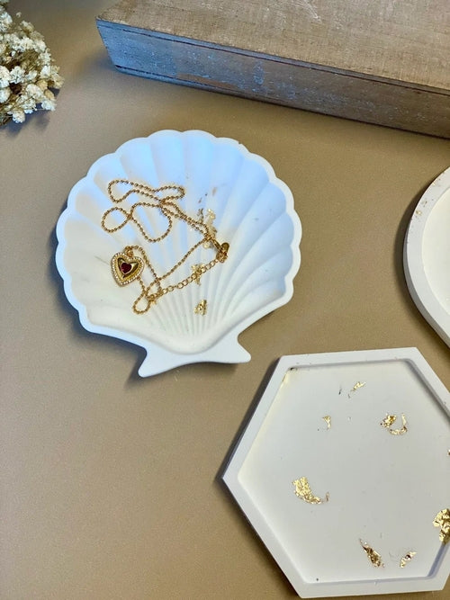 Handmade Jesmonite Tray – Modern Decorative Organizer