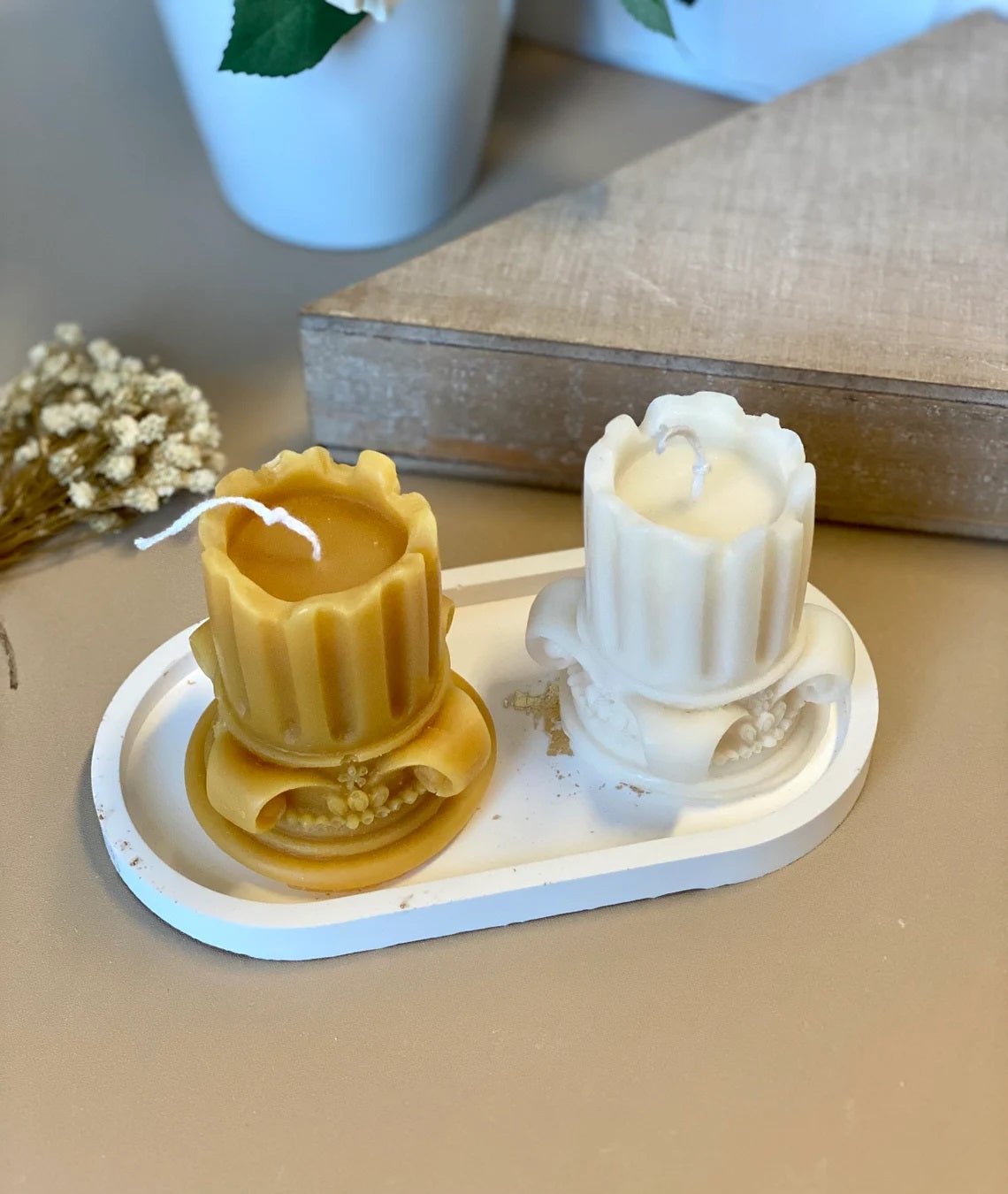 Handmade Jesmonite Tray – Modern Decorative Organizer
