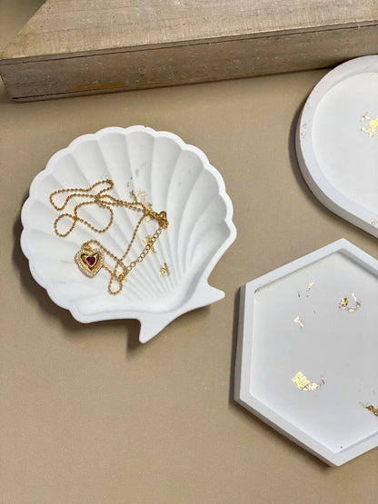 Handmade Jesmonite Tray – Modern Decorative Organizer