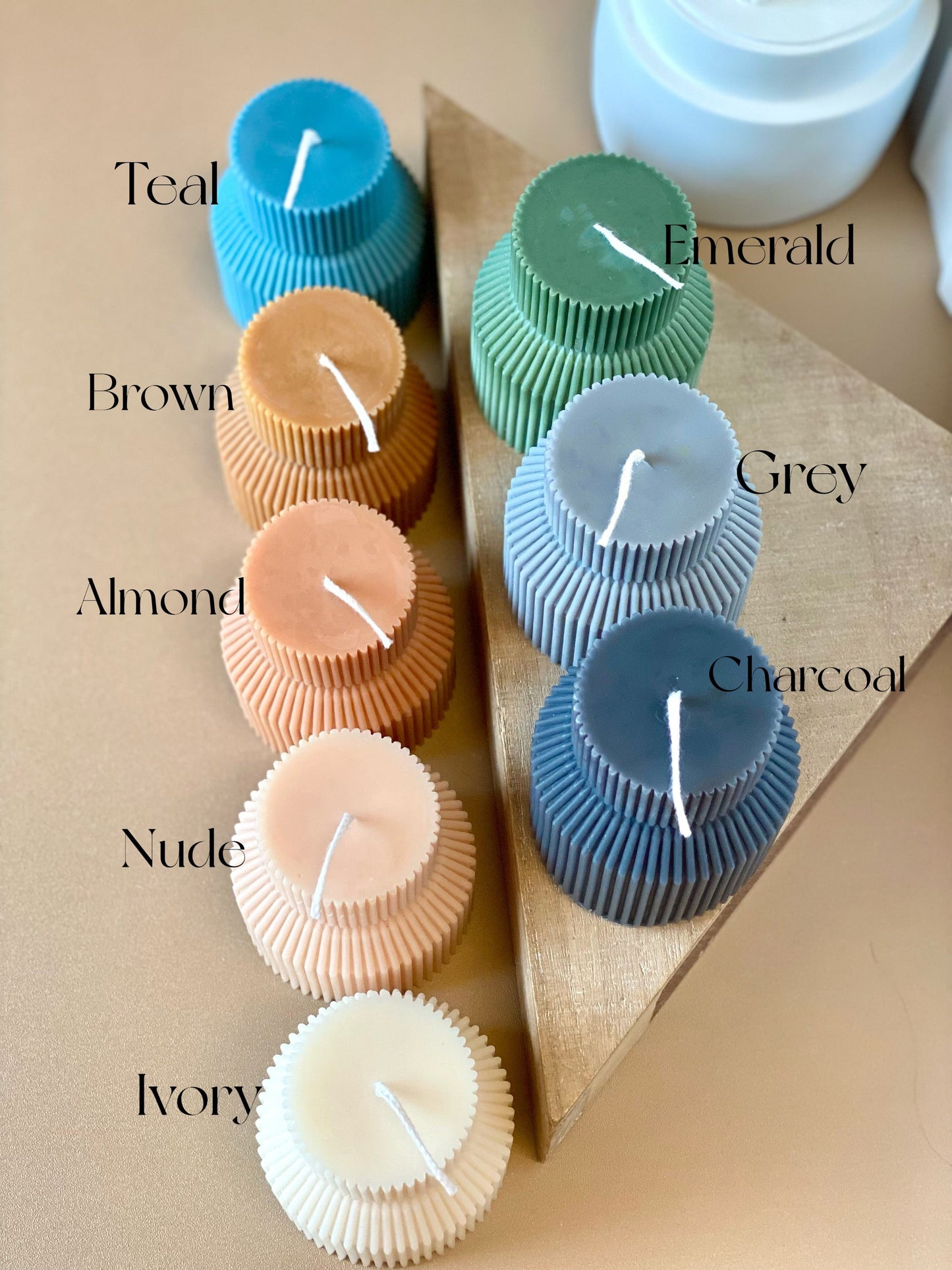Rainbow Arch Candle – Handcrafted Soy Wax Sculpture