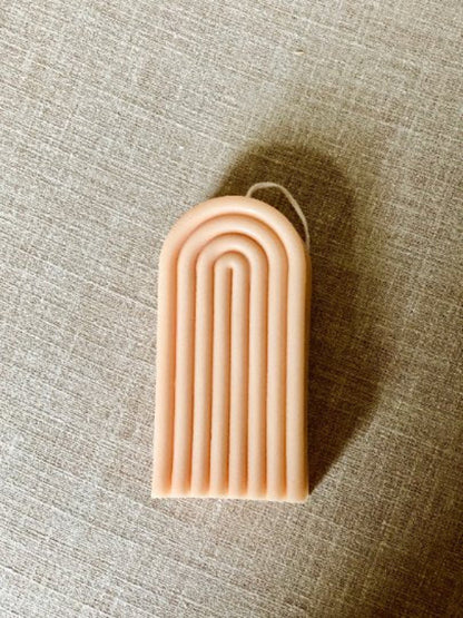 Rainbow Arch Candle – Handcrafted Soy Wax Sculpture