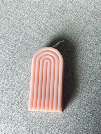 Rainbow Arch Candle – Handcrafted Soy Wax Sculpture